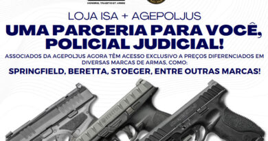 AGEPOLJUS FIRMA CONVÊNIO COM A LOJA ISA PARA PREÇOS EXCLUSIVOS EM ARMAMENTO AOS ASSOCIADOS