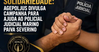 SOLIDARIEDADE: AGEPOLJUS DIVULGA CAMPANHA PARA AJUDA AO POLICIAL JUDICIAL MARINO PAIVA SEVERINO