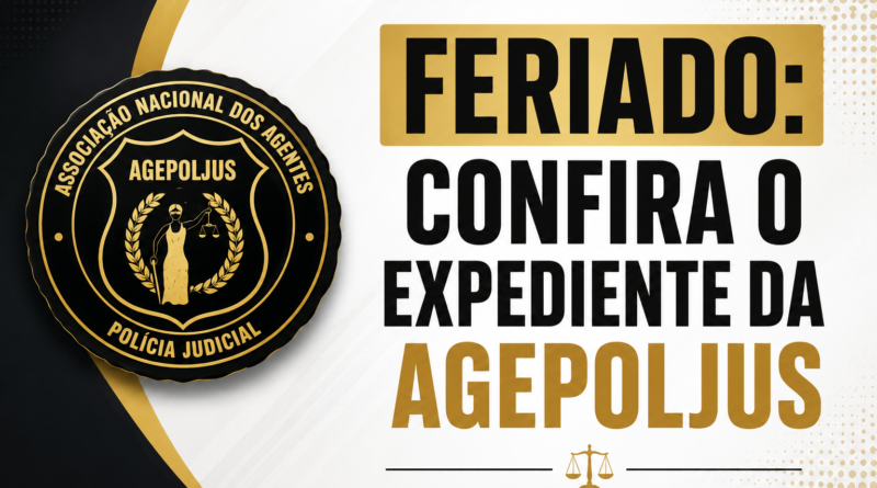 FERIADO DE CORPUS CHRISTI: CONFIRA COMO FICA O EXPEDIENTE DA AGEPOLJUS NOS PRÓXIMOS DIAS