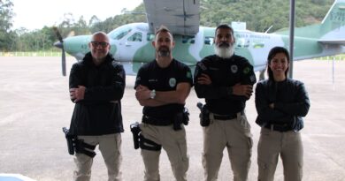 POLICIAIS JUDICIAIS DA JFSC ACOMPANHAM COMITIVA DA JUSTIÇA FEDERAL EM VISITA INSTITUCIONAL AO CINDACTA II